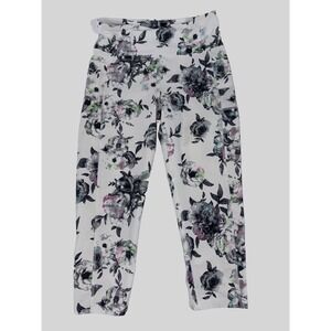 Bally Total Fitness Leggings Womens Size Large‎ Multicolor Floral Pull On